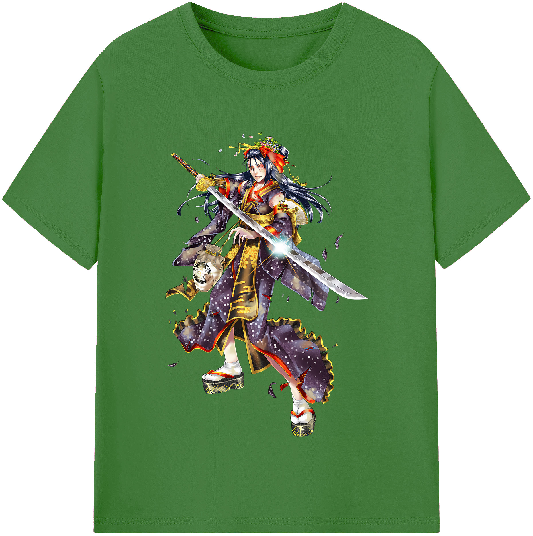 （画像用） 刀剣乱舞 Touken Ranbu レディースカジュアルプリントTシャツ（綿100％）